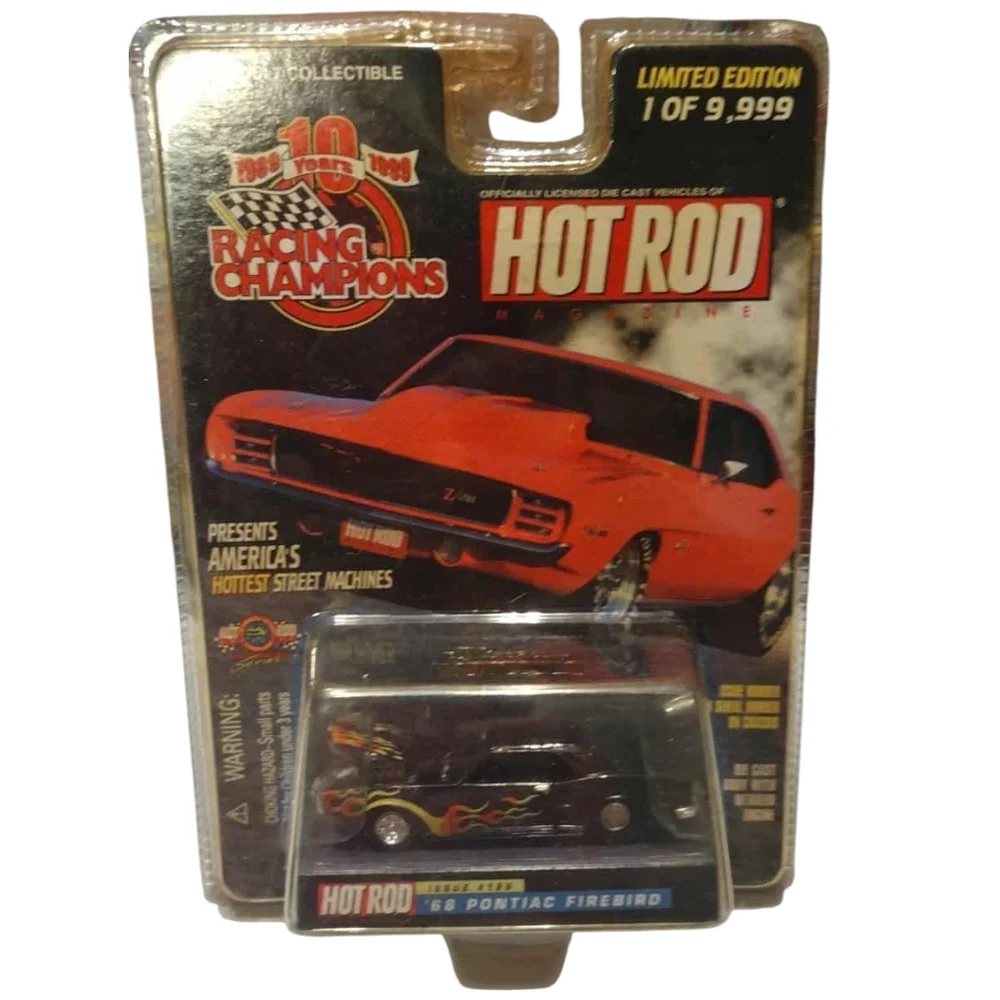Racing Champions Hot Rod Magazine 1968 Pontiac Firebird Die-Cast#129 1 Of 9,999!